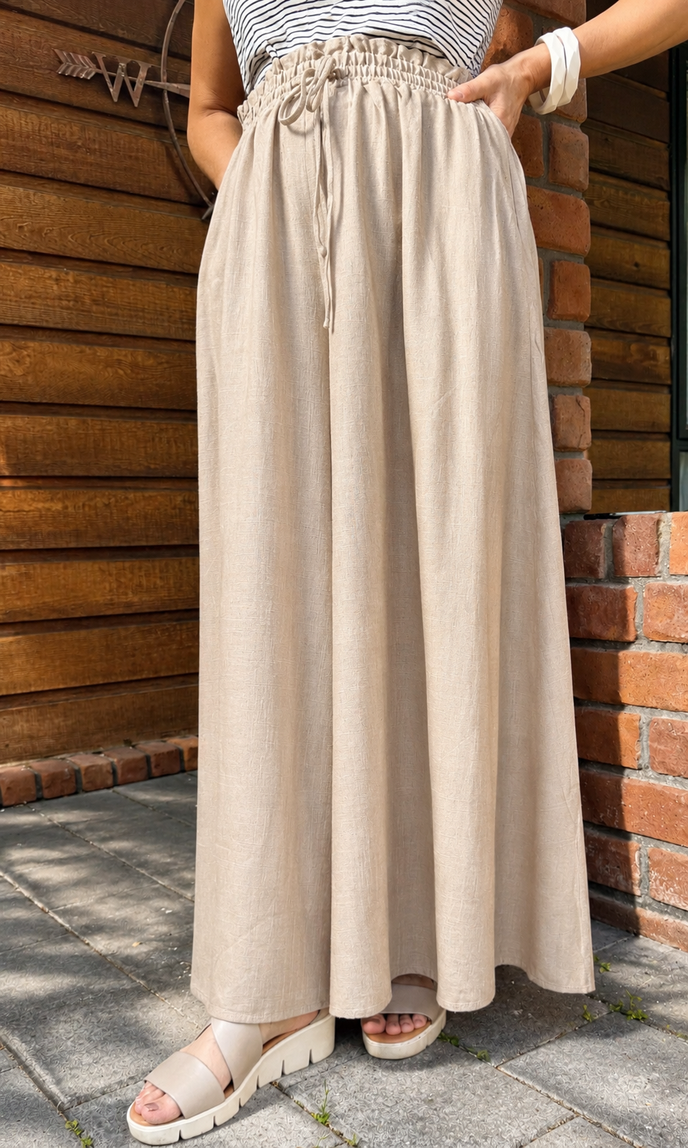 Linen Palazzo Pants