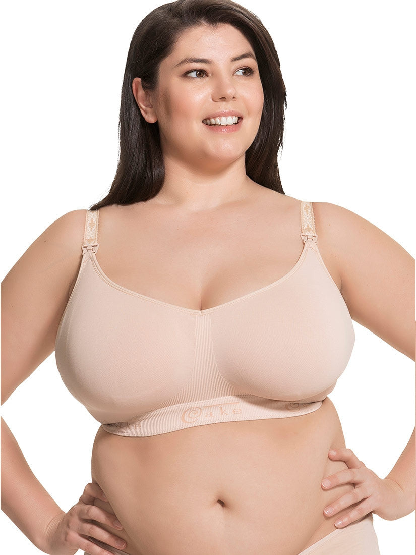Fuller Bust Seamless Nursing Bra (F-H cups)- Nude by Cake Lingerie