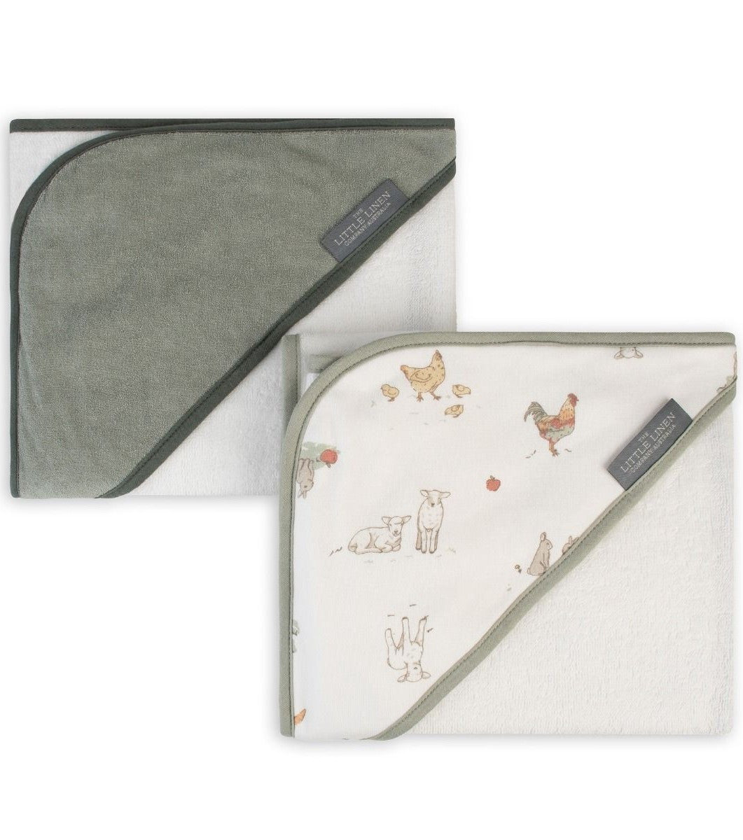 The Farmyard Lamb 2-Pack Hooded Towels