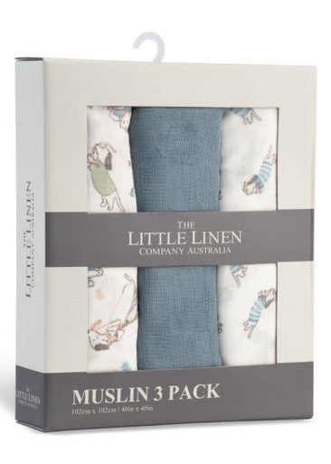 Muslin 3PK Barklife Dog