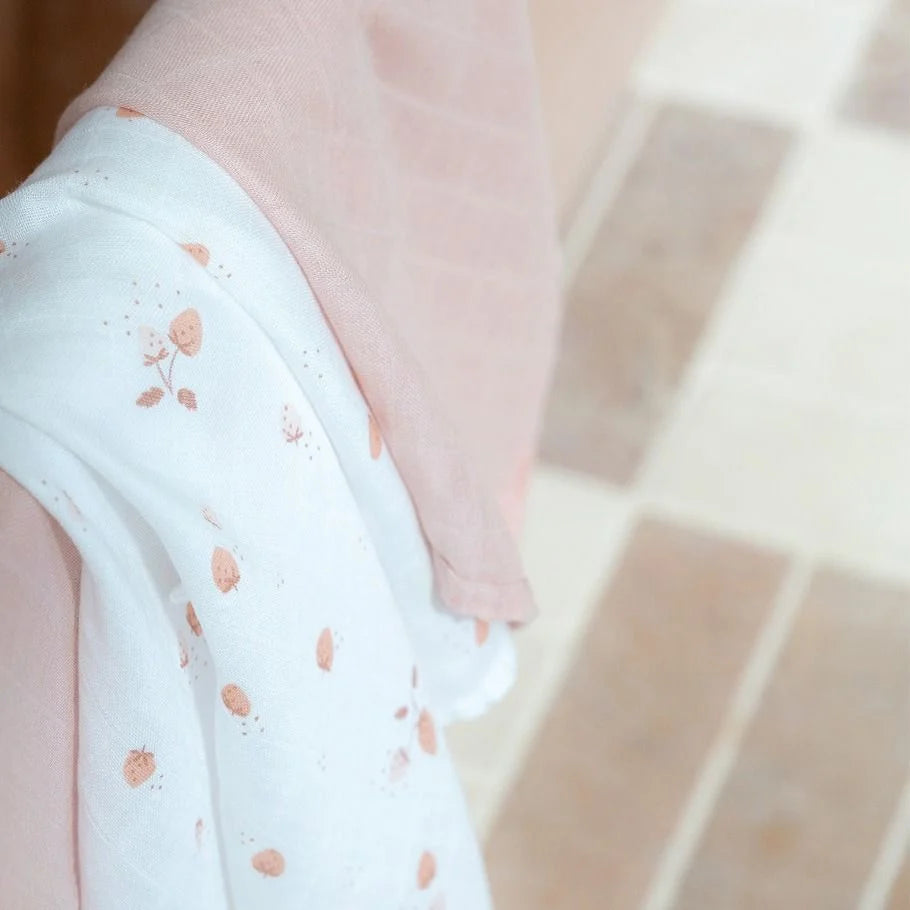 Muslin Swaddle 3pk – Dusty Rose
