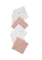 Muslin Washers 6 Pk - Dusty Rose