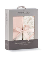 Little Linen Hooded Towel 2pk - Harvest Bunny