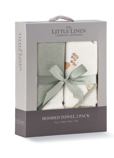 Farmyard Lamb 2-Pack Hooded Towels