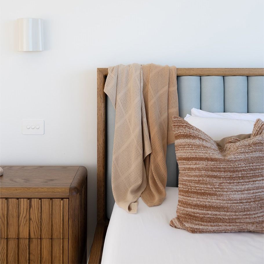 Little Bamboo Cellular Blanket 2Pk - Iced Coffee