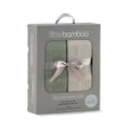 Little Bamboo Cellular Blanket 2Pk - Bayleaf