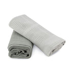 Little Bamboo Cellular Blanket 2Pk - Bayleaf