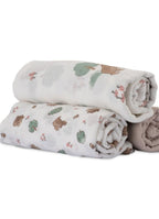 Muslin 3pk - Bushland Bear