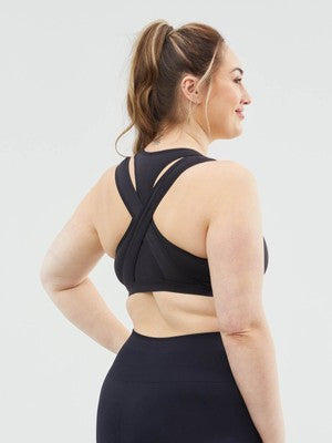 Lotus Hands Free Pumping Bra - Black by Cake Lingerie