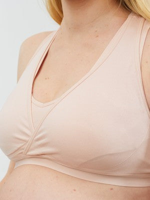 Lotus Hands Free Pumping Bra - Pink by Cake Lingerie
