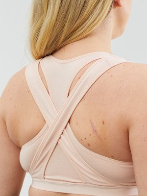Lotus Hands Free Pumping Bra - Pink by Cake Lingerie