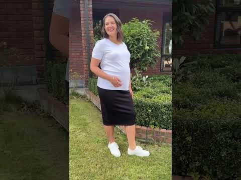 Classic Cotton Tee White - Maternity & Breastfeeding